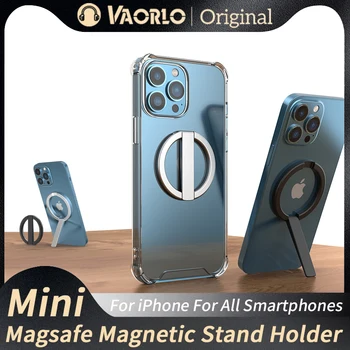Magsafe magnetinis stovas mini lydinio nešiojamas sulankstomas darbalaukio laikiklis, skirtas iPhone 12 13 serijos Magsafe dėklas visiems telefonams