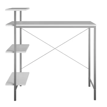 Mainstays Side Storage Desk - Baltas/Natūralus baltas stalas su stalčiais stalo stalas