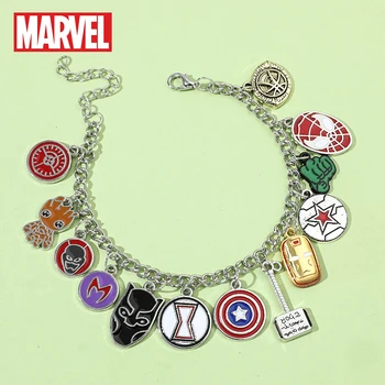 Marvel Keršytojų apyrankė Captain America Shield Thor Hammer Iron Man Emalio reguliuojama apyrankė moterų papuošalų aksesuarui