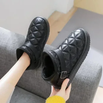 Merginos Sniego batai Moterys Nauji Martino batai Vilnos pamušalu Moteriški batai Sportiniai moteriški medvilniniai batai Huizhou batai Moteriški kulkšnies batai