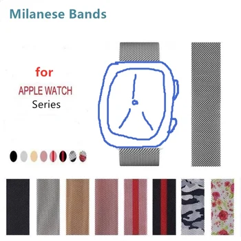 Milano apyrankės, skirtos Apple Watch 41 45 38 42 40 44MM magnetinis nerūdijančio plieno reguliuojamas dirželis, skirtas iWatch 7 6 5 4 3 2 SE laikrodžio juosta