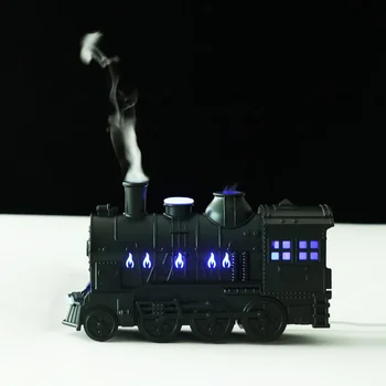 Mini oro drėkintuvas su LED lempa Aroma Difusor Purkštuvas Traukinio forma Aromaterapija Eterinių aliejų difuzorius Ultragarsinis vėsus rūkas