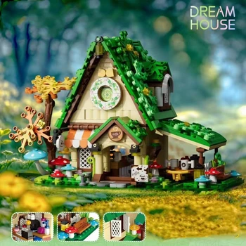 MOC Pasakos Gatvės vaizdas Architektūra Statybiniai blokai Miško kavinė Svajonių namo modelis Kaladėlių žaislas vaikams