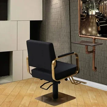 Modern Barber Kirpyklos veidrodinis stalas Spintelė Integruota retro plaukų salono tinklas Raudonas veidrodis ant sienos montuojami plaukų salono baldai