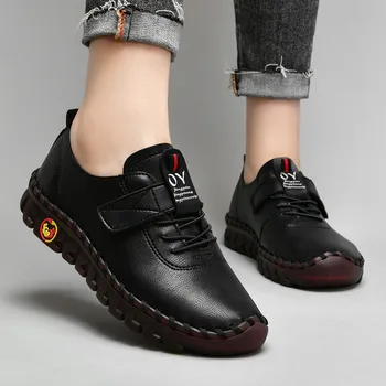 Moteriški odiniai plokšti batai Patogūs neslystantys moteriški lauko vaikščiojimo batai Ladies Casual Loafers Minkštas padas Moteris Mokasinai