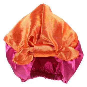 Moterys Miegančios kepurės Satinas Miegantis variklio dangtis Madinga miego kepurė Plaukų gaubtas