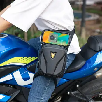 Motociklo kritimo kojos šoninis krepšys Vandeniui atsparus EVA kieto apvalkalo krepšys lauko laisvalaikio juosmens krepšys Motociklo krepšys Dviračių klubo diržo krepšys