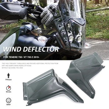 Motociklo šoninis priekinis stiklas Vėjo deflektorius skirtas YAMAHA TENERE700 TENERE 700 Tenere700 Tenere XT700Z 2019 2020 2021 2022
