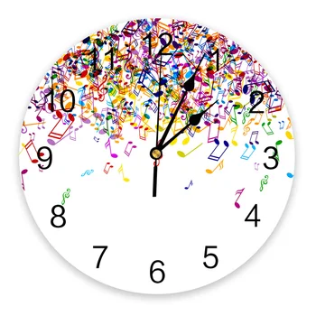 Muzika Muzikinė nata Spalvingi laikrodžiai Sieninis namų dekoras Modernus virtuvės kambarys Miegamasis Svetainė Dekoras Sieninis laikrodis