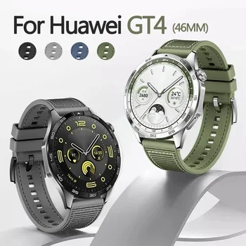 nailoninis austas dirželis Huawei Watch GT4 46mm silikoninė juosta Oficiali apyrankė 22 mm, skirta Huawei GT4 Smart Watch Pakeiskite priedus