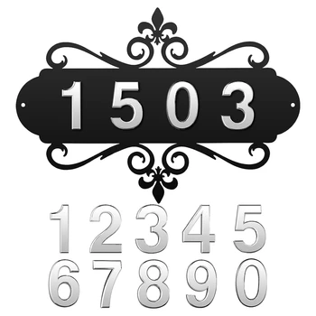 Namų adresų lentos Adreso ženklas Pašto dėžutės numeris Personalizuoti adreso ženklai namams Namai Viešbutis Biuro sodas Patvarus