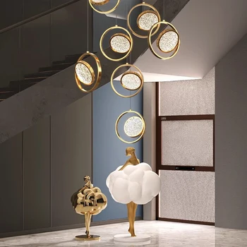 Namų dekoravimo šviestuvas valgomasis Pakabinami žibintai patalpų apšvietimo šviestuvas Lubų krištolo salono puošnus patalpų apšvietimas