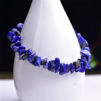 Natūralaus akmens Lapis Lazuli apyrankė moterims Žavesys 5-8mm Krištolo netaisyklingi karoliukai kilniame laisvalaikyje Vakaro papuošalų mergaičių dovana