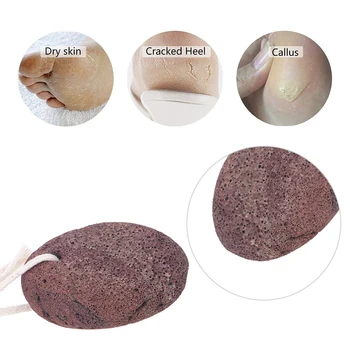 Natūralus pemzos akmuo Pėdos akmuo Švarus odos šlifavimas Nuospaudų pėdų priežiūra Masažo įrankis Išvalykite negyvą kietą odos priežiūrą Nuospaudų valiklis