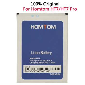 Nauja 3000mAh baterija HOMTOM HT7 HT 7 pro baterija HOMTOM HT7 Bateria akumuliatorių pakaitinėms mobiliųjų telefonų baterijoms