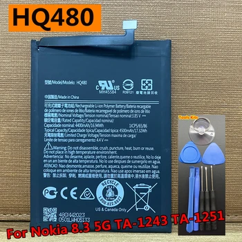 Nauja originali HQ480 4400mAh aukštos kokybės baterija, skirta 