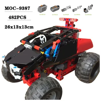 Naujas MOC-9387 sujungtas statybinis blokas Bekelės lenktynių modelis Suaugusiųjų ir vaikų švietimas Kūrybiniai žaislai Gimtadienio ir Kalėdų dovana