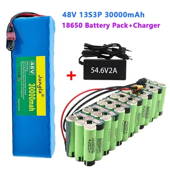 nemokamas pristatymas100% originalus 13S3P 48V 30Ah 1000W Li Ion baterija 54.6V Li Ion elektrinio paspirtuko baterija su BMS+įkrovikliu T DC