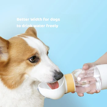 Nešiojamas šunų vandens maisto butelis mažiems dideliems šunims Dubuo lauko kelionės Maitinimas maisto dubuo Katės gėrimo dubuo Šunų reikmenys