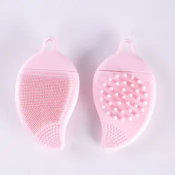 Nešiojami silikoniniai valymo šepetėliai Mini rankiniai minkšti masažiniai šepetėliai Daugiafunkciniai Pašalinti inkštirus Dušo šepetys Moterys