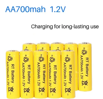 Nr.5 1.2V žaislų įkrovimo baterija AA įkrovimo baterija 700mAH, USB įkrovimas, žaislui būdinga baterija