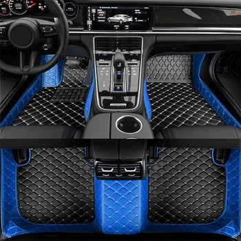 Odiniai automobilių grindų kilimėliai FORD C-MAX 7seat 2015-2018 komplektacijos komplektas Kilimai Kilimėliai Pėdų pagalvėlės Priedai