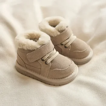 Odiniai mieli batai kūdikiams Šilti medvilniniai vaikiški sportbačiai Nauji žieminiai sniego batai 