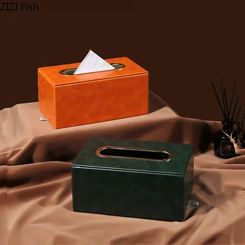 odinės audinių dėžutės popieriaus dėžutės darbalaukio saugojimo organizacija Auksinis modernus namų dekoravimas popierinių rankšluosčių laikiklis Tualeto laikiklis