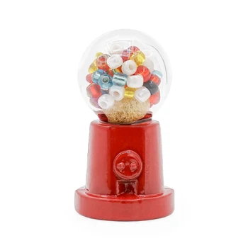 Odoria 1:12 Miniatiūrinis maisto gumos aparatas Gumall pardavimo modelis virtuvei Saldainių parduotuvė Lėlių namelio aksesuarai Lėlių namų dekoravimas