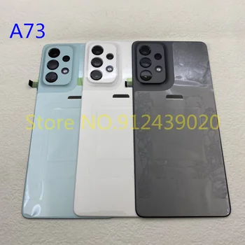 Original for SAMSUNG Galaxy A73 5G A736 Back Cover Battery Door Rear Housing Plastic Case Replacement with Camera Lens
