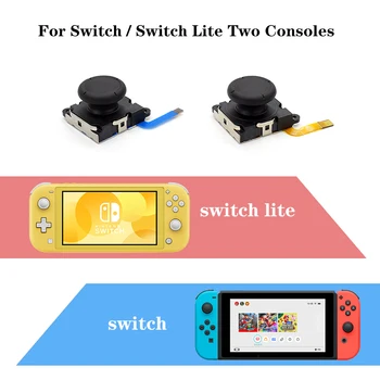 Original New 3D Analog Joysticks Thumb Sticks jutiklių keitimas Nintendo Switch Joy Con &Lite valdikliui su 4 Y varžtais