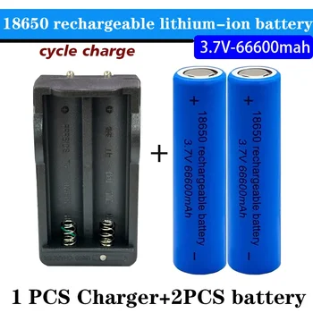 Originali 18650 baterija 66600mah 3,7 V 18650 ličio įkraunama baterija blykstės baterijoms/įkrovimui įkrovikliu