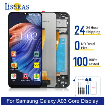 Originalus ekranas, skirtas Samsung Galaxy A03CORE A032F A032M SM-A032FDS LCD jutiklinio ekrano skydelio skaitmeninimo įrenginio surinkimui