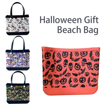 Paplūdimio krepšiai Helovinui ir Kalėdų vakarėliui, atsparūs vandeniui, smėliui, lauke, EVA nešiojami kelioniniai krepšiai, plaunamas krepšys