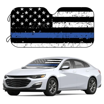 Parodykite savo patriotizmą su šia JAV vėliava Automobilio priekinis stiklas Saulės atspalvis - tinka visureigiams ir sunkvežimiams!