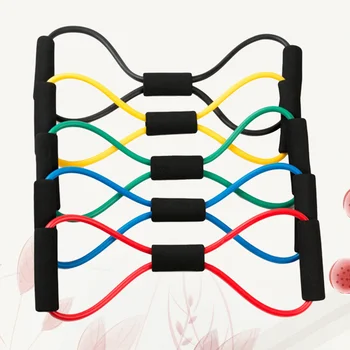 Pasipriešinimo kilpos juostos Jogos elastinės juostos traukimo pratimų virvė treniruotėms namuose 5vnt (atsitiktinė spalva)