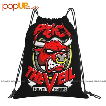 Pierce The Veil Bulls In The Bronx Drawstring Bags Gym Bag Training Riding Backpack