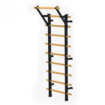 Pilot Sport Wood Metal Custom Gymnastic Swedish Ladder Wall Bar Stall Bar 10 rungs