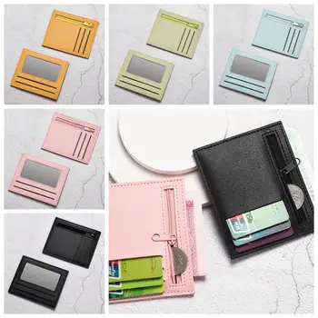 plonas kortelių krepšys korėjietiško stiliaus mini piniginė paprasta monetų piniginė permatomas kortelių krepšys Moterų mados sankabos krepšys