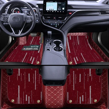 Prabangūs automobilių grindų kilimėliai LAND ROVER Range Rover IV. Long 4seat 2014-2017 Priekiniai galiniai kilimėliai Auto Foot Pad Protector