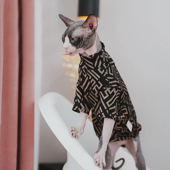 Prabangūs Sfinkso kačių drabužiai Šilti šuniukų gobtuvai mažiems šunims Elegantiški kačiukai Kostiumų puošnios suknelės Devono katės drabužiai