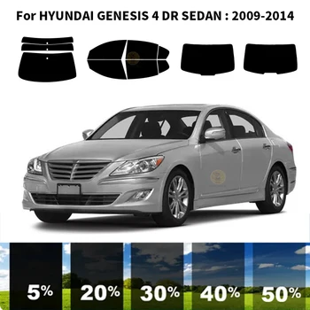 Precut nanokeramikos automobilis UV langų atspalvio rinkinys Automobilinė langų plėvelė HYUNDAI GENESIS 4 DR SEDAN 2009-2014