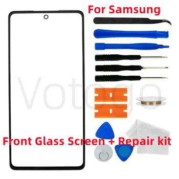 Priekinio išorinio stiklo ekrano objektyvo keitimas Samsung Galaxy A13 A23 A33 A53 A73 A22 A42 A32 A52 A72 A82 12 A71 A91 5G LCD Touch