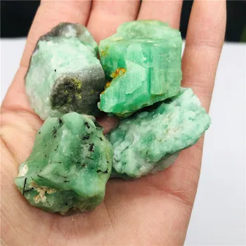 retas Natūralaus akmens smaragdo kristalai neapdoroti mineraliniai pavyzdžiai namų dekoravimas perlas mokslinių tyrimų ir mokymo kolekcija