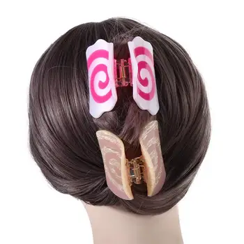 Retro spiralinių plaukų nagų merginos Daily Sweet Acto rūgšties plaukų nagai Korėjietiško stiliaus plaukų segtukas Kamaboko Barrettes Moterų plaukų aksesuarai