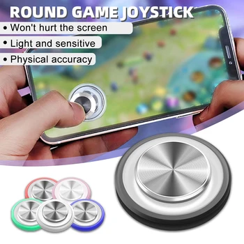 Round Game Joystick 360D Control Metal Button PUBG mobilus žaidimų valdiklis su siurbtuku, skirtas Android planšetiniam kompiuteriui