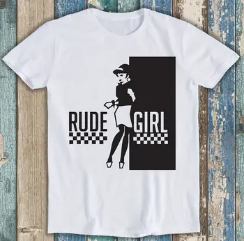 Rudegirl 100% Dovana SKA Skinhead Reggae Retro Funny Meme Gift Tee marškinėliai M1251 ilgomis rankovėmis