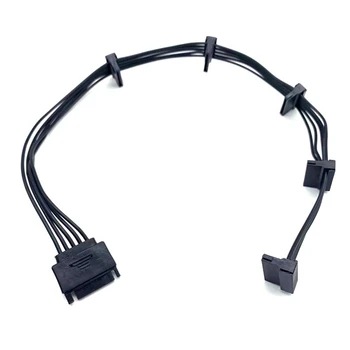 SATA 15Pin 1–5 SATA nešiojamojo standžiojo disko maitinimo linijos kietojo disko maitinimo išplėtimo kabelis