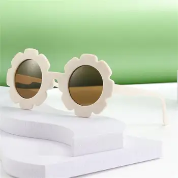 Saulės gėlių akiniai nuo saulės vaikams Vasaros kelionių atspalviai Berniukai Mergaitės Mieli akiniai Vaikams Kūdikių apsauga nuo UV spindulių Oculos de Sol