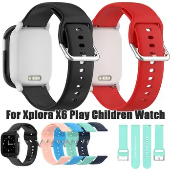 Silikoninis dirželis Xplora X6 Žaisk vaikų išmaniojo laikrodžio apyrankės pakaitinę apyrankę, skirtą Xplora X6 Play sportinės apyrankės priedams